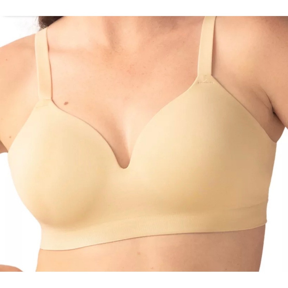Truekind XL Supportive Comfort Shaping Wireless Bra Chai NEW